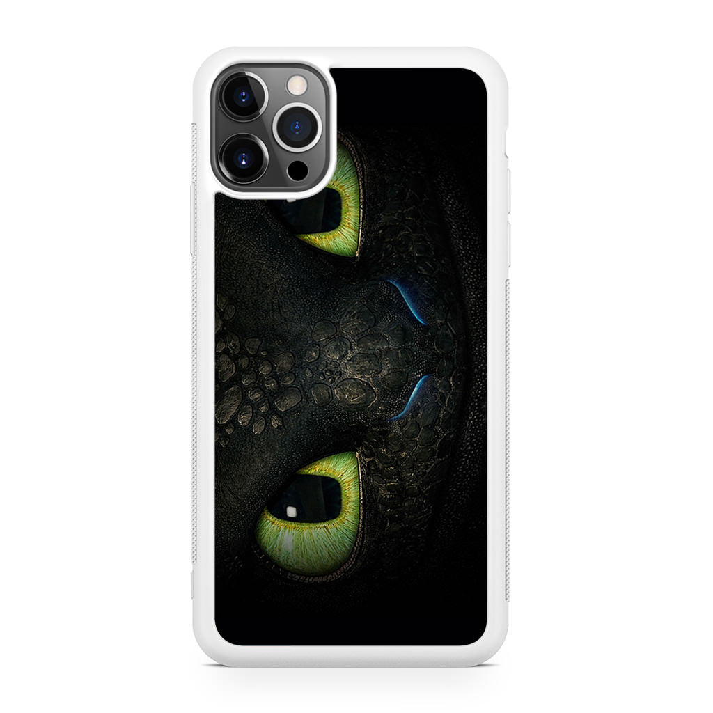 Toothless Dragon Eyes Close Up iPhone 12 Pro Max Case