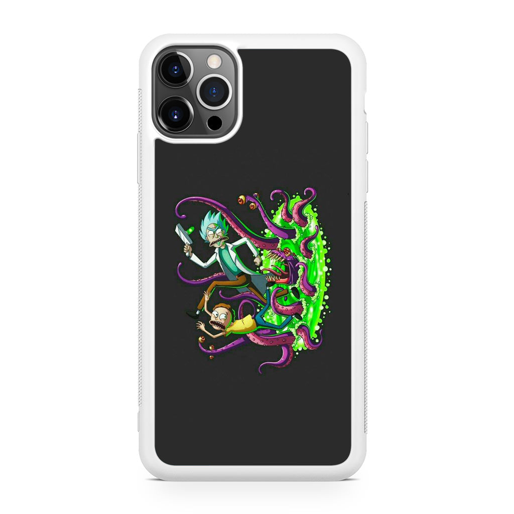 Rick And Morty Pass Through The Portal iPhone 12 Pro Case