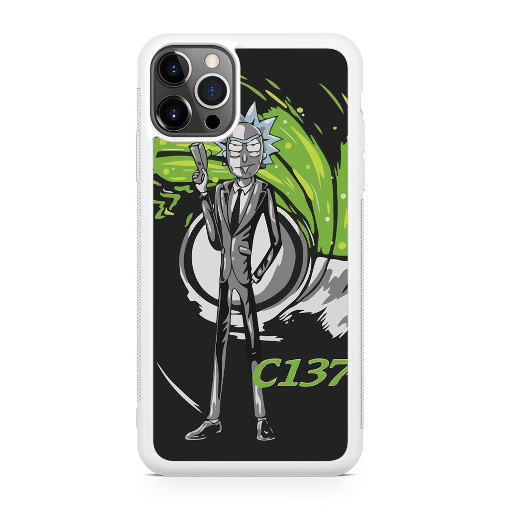 Rick Sanchez Agent C137 iPhone 12 Pro Case