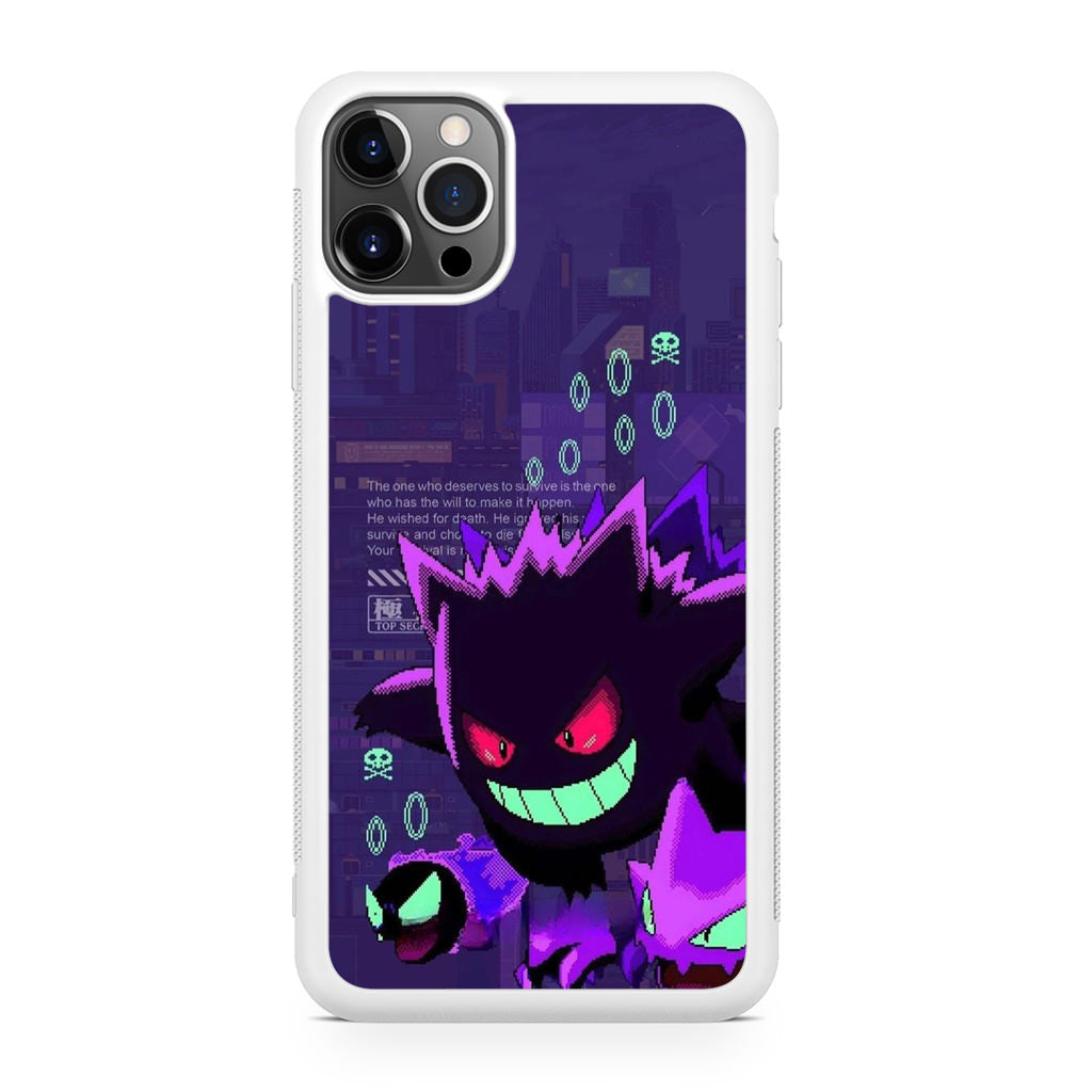 Gengar Pixel Art iPhone 12 Pro Case