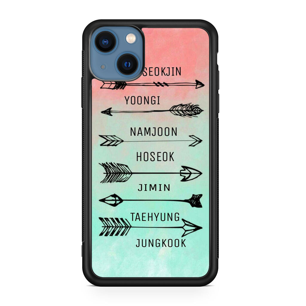 BTS Members Name iPhone 13 / 13 mini Case