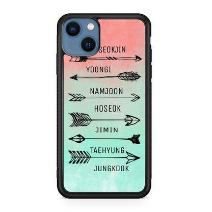 BTS Members Name iPhone 13 / 13 mini Case