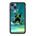 Creeper Glass Broken Green iPhone 13 / 13 mini Case