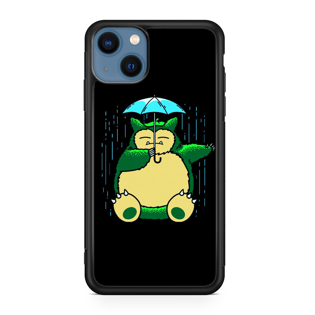 Cute Snorlax Umbrella iPhone 13 / 13 mini Case