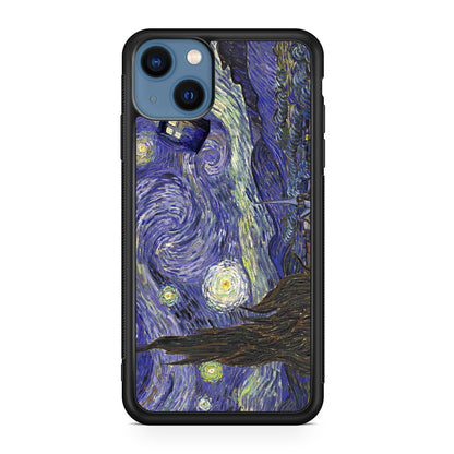 Dr Who Tardis In Van Gogh Starry Night iPhone 13 / 13 mini Case