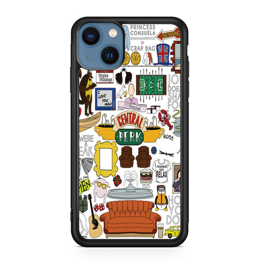 Friends TV Show Central Perk Sticker iPhone 13 / 13 mini Case