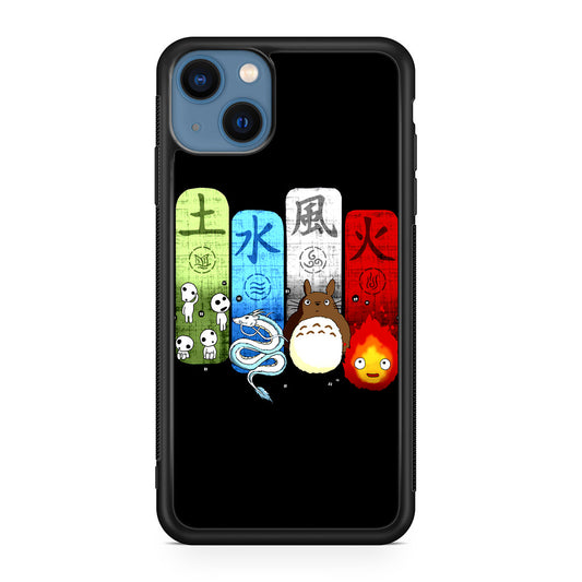 Ghibli Elemental Charms iPhone 13 / 13 mini Case