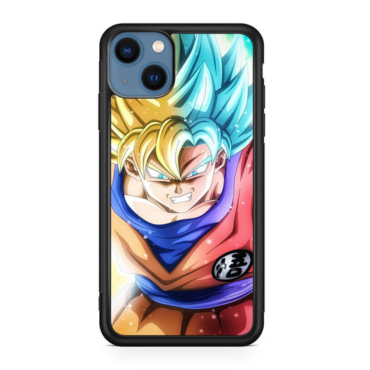 Goku SSJ 1 to SSJ Blue iPhone 13 / 13 mini Case