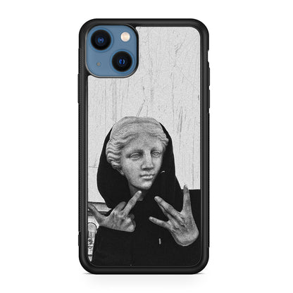 Greek Statue Wearing Hoodie iPhone 13 / 13 mini Case