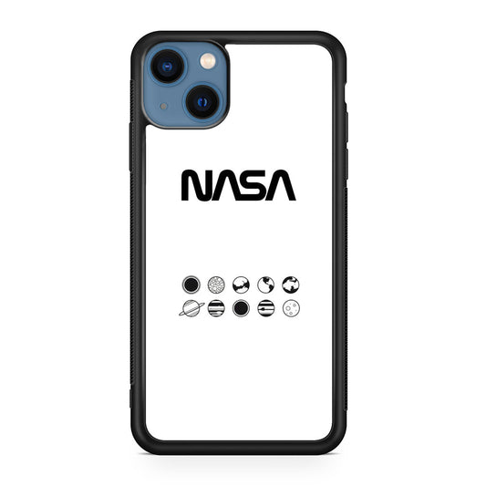 NASA Minimalist White iPhone 13 / 13 mini Case