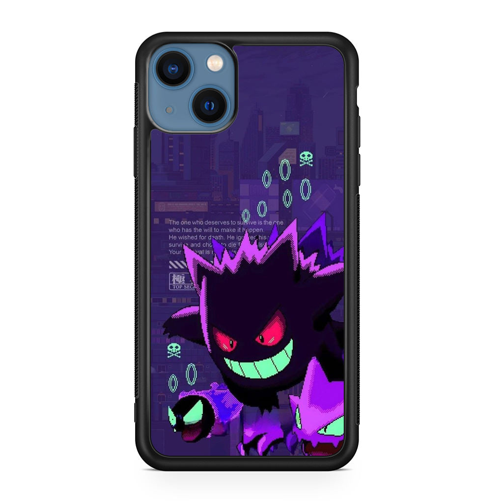 Gengar Pixel Art iPhone 13 / 13 mini Case