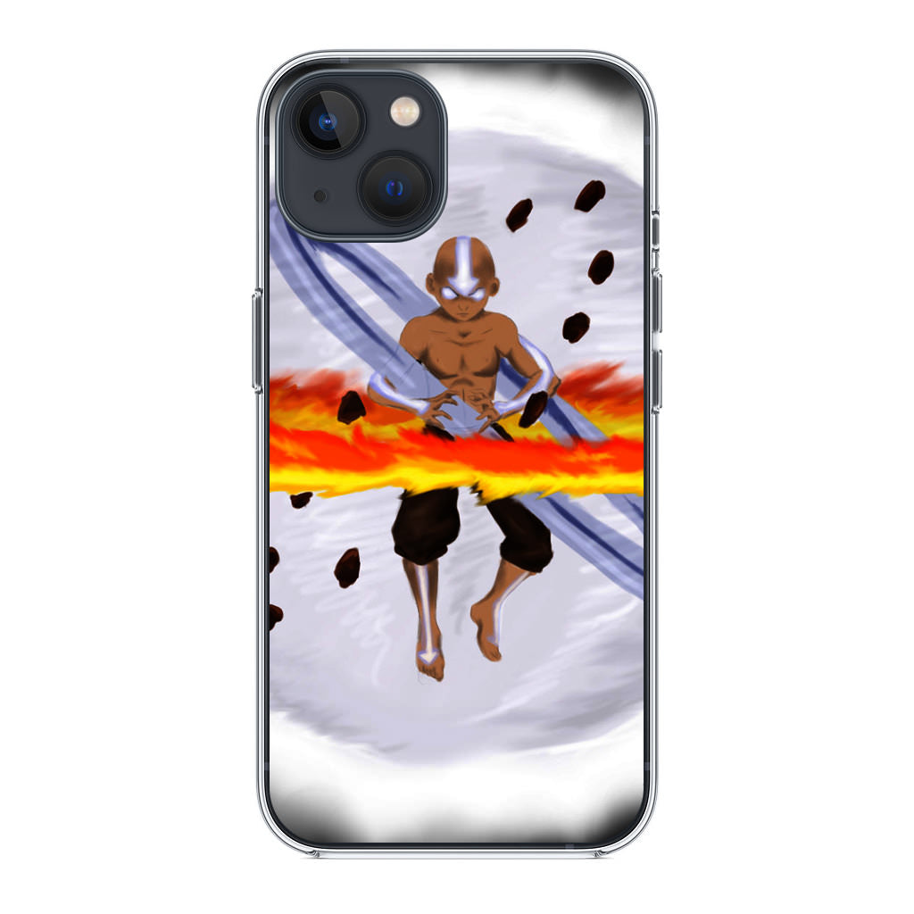 Avatar Aang Controls Four Elements iPhone 13 / 13 mini Case