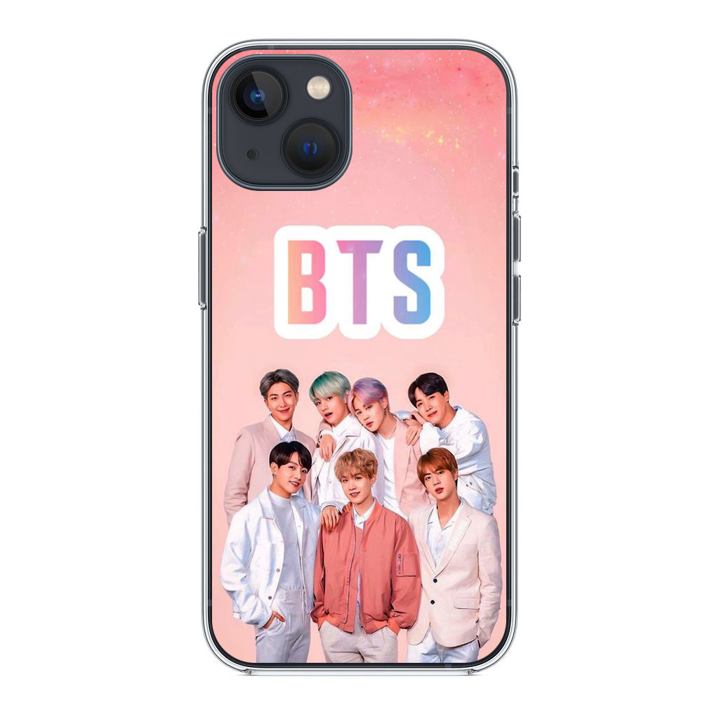 BTS Member in Pink iPhone 13 / 13 mini Case – Customilo