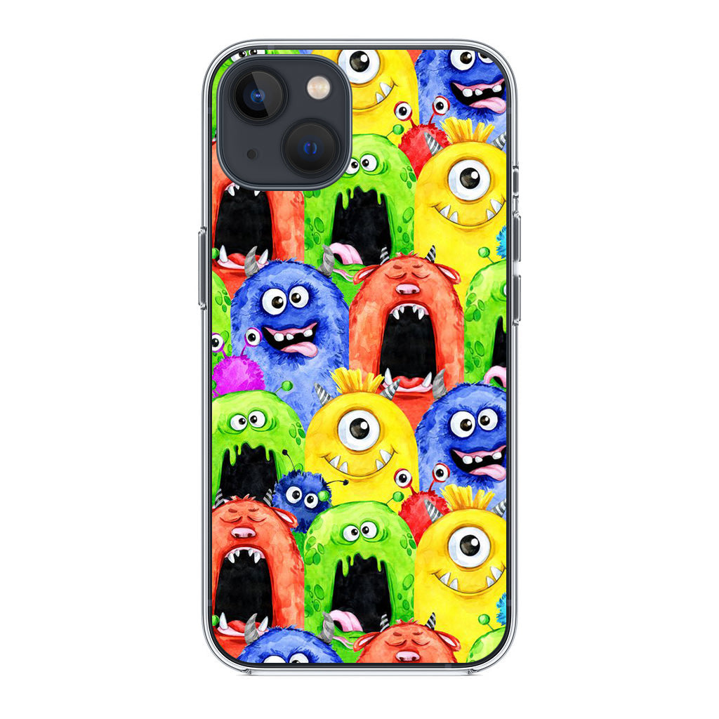 Monster Watercolor Art iPhone 13 / 13 mini Case