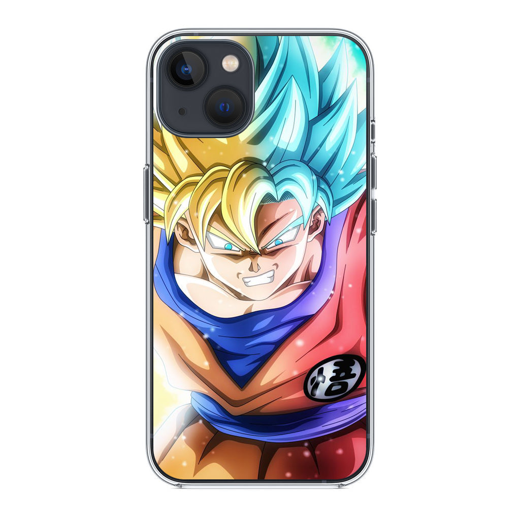 Goku SSJ 1 to SSJ Blue iPhone 13 / 13 mini Case