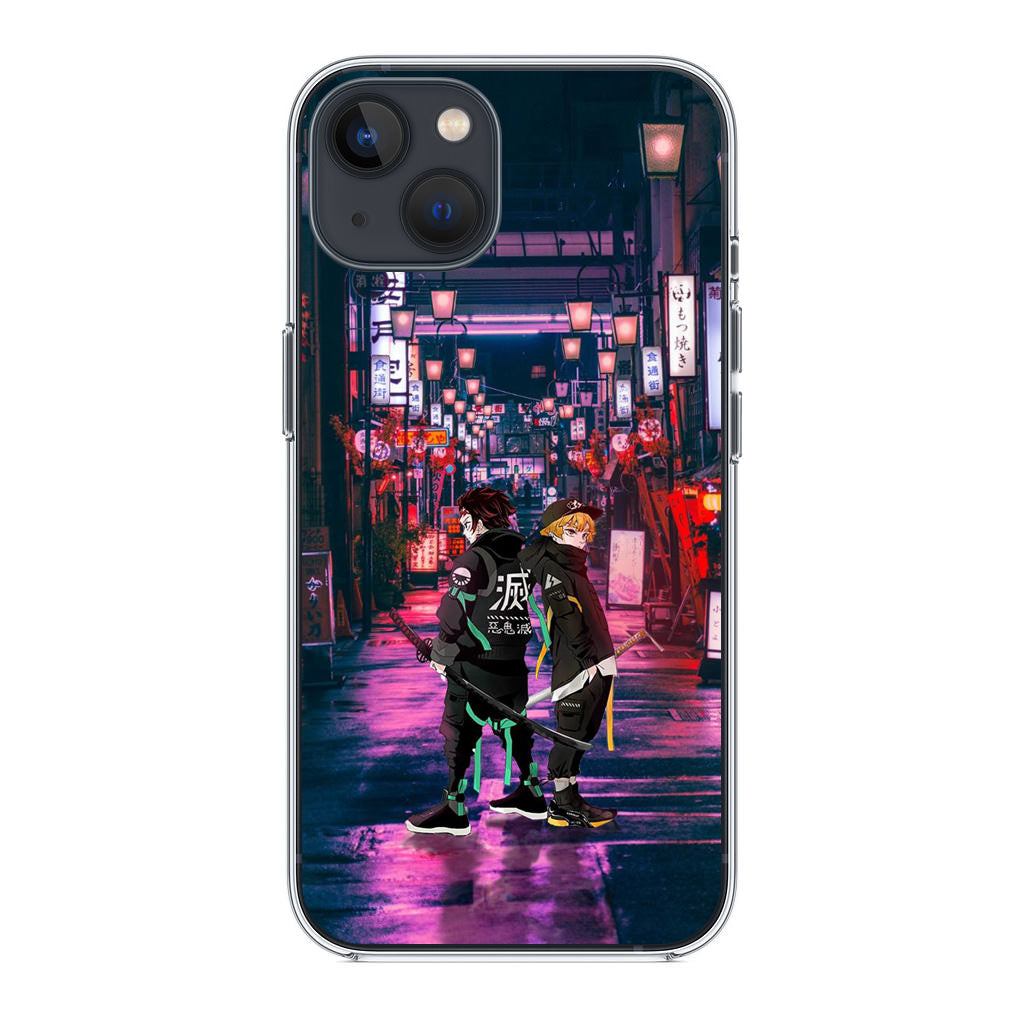 Tanjir0 And Zenittsu in Style iPhone 13 / 13 mini Case