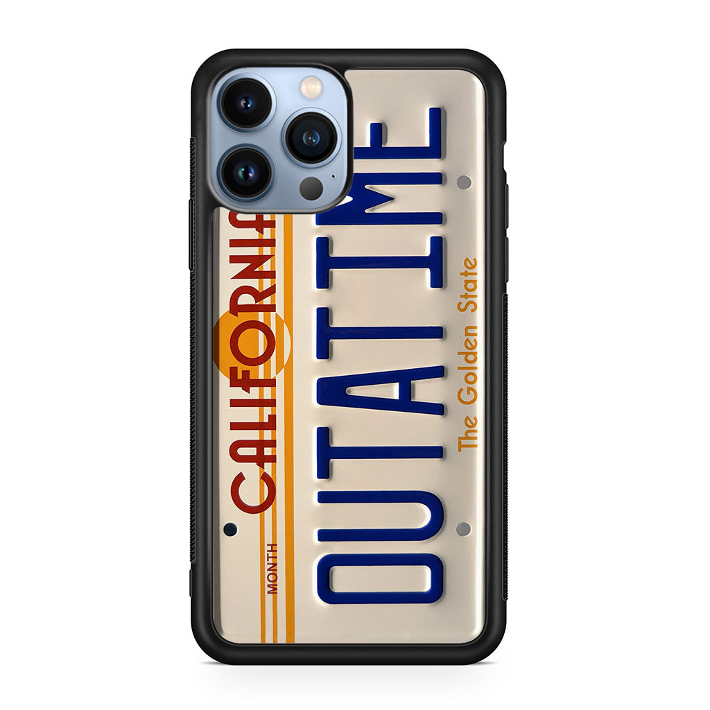 Back to the Future License Plate Outatime iPhone 13 Pro / 13 Pro Max Case