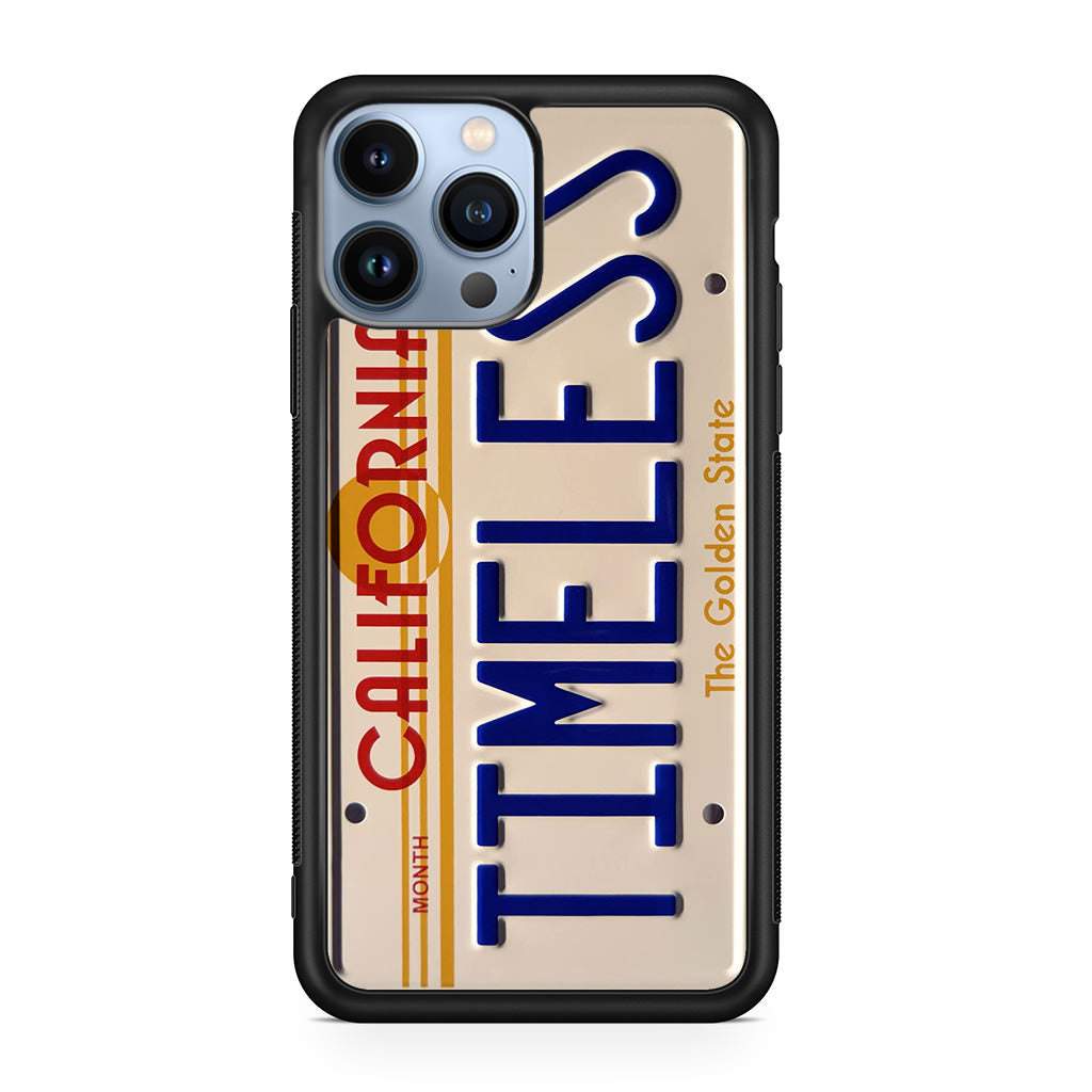 Back to the Future License Plate Timeless iPhone 13 Pro / 13 Pro Max Case