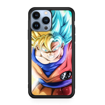 Goku SSJ 1 to SSJ Blue iPhone 13 Pro / 13 Pro Max Case