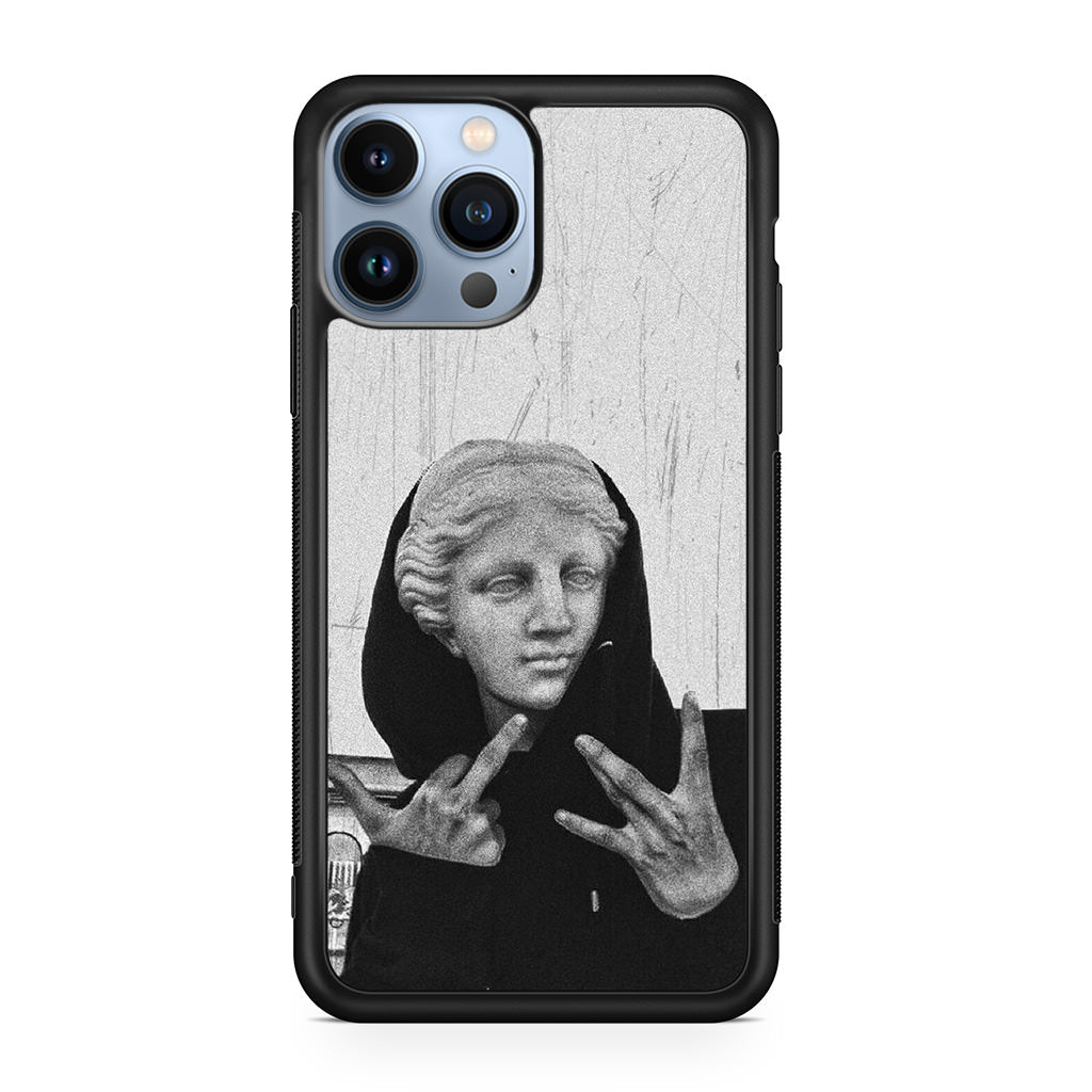 Greek Statue Wearing Hoodie iPhone 13 Pro / 13 Pro Max Case