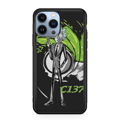 Rick Sanchez Agent C137 iPhone 13 Pro / 13 Pro Max Case