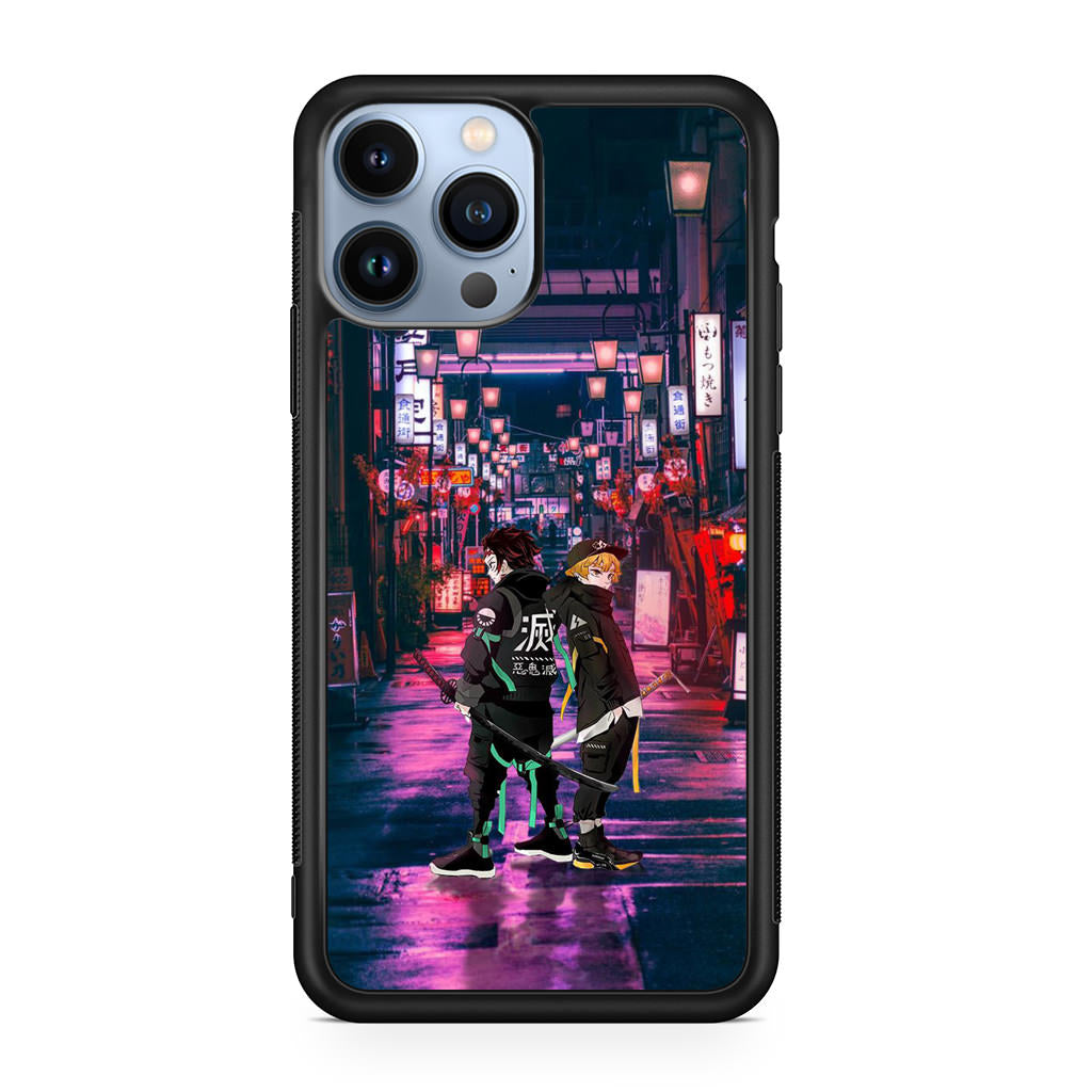 Tanjiro And Zenitsu in Style iPhone 13 Pro / 13 Pro Max Case