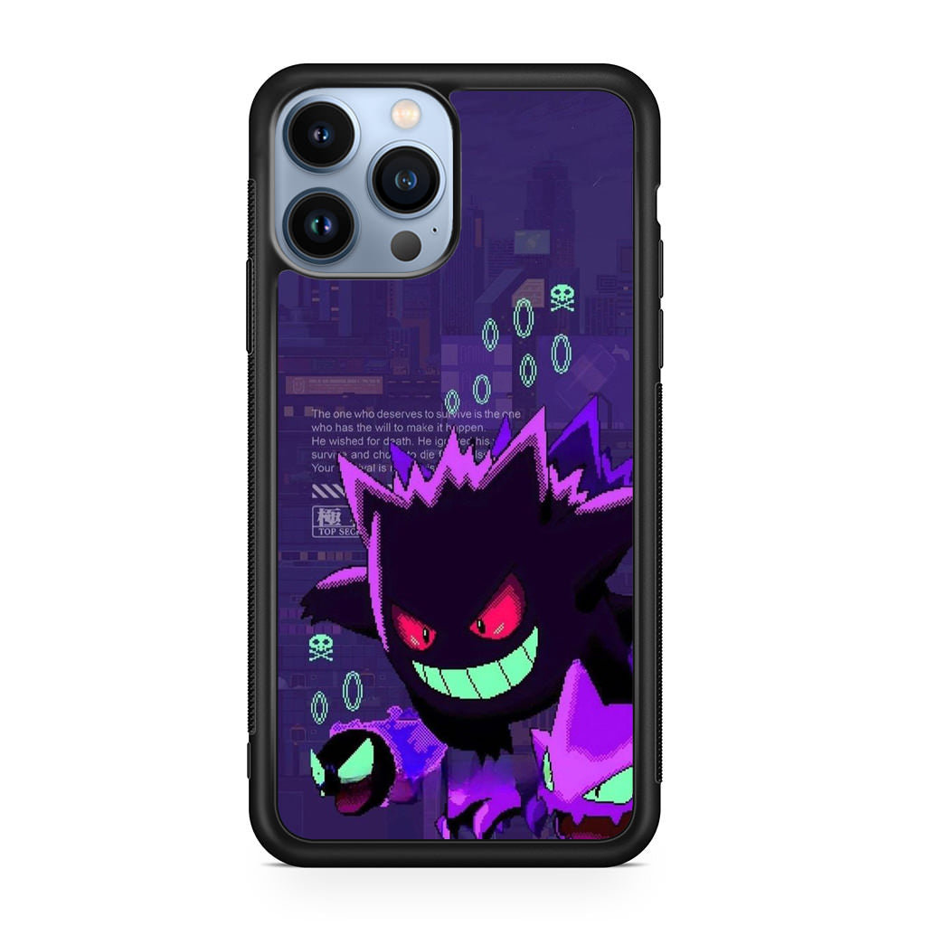 Gengar Pixel Art iPhone 13 Pro / 13 Pro Max Case