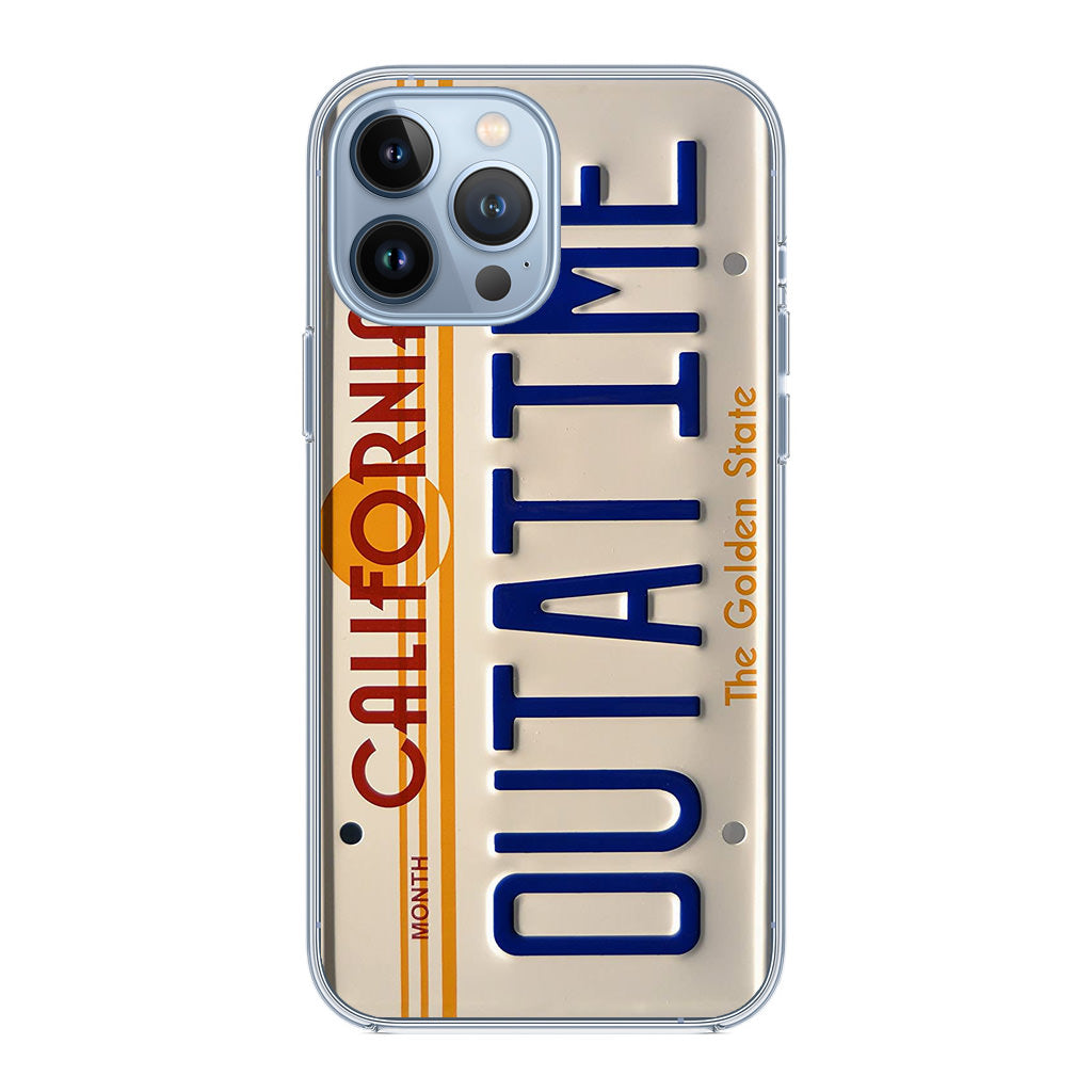 Back to the Future License Plate Outatime iPhone 13 Pro / 13 Pro Max Case