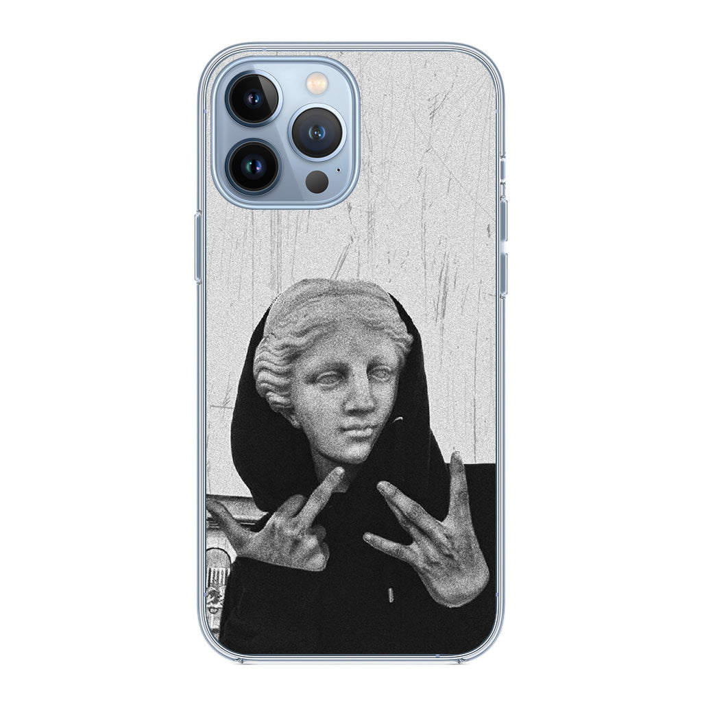 Greek Statue Wearing Hoodie iPhone 13 Pro / 13 Pro Max Case