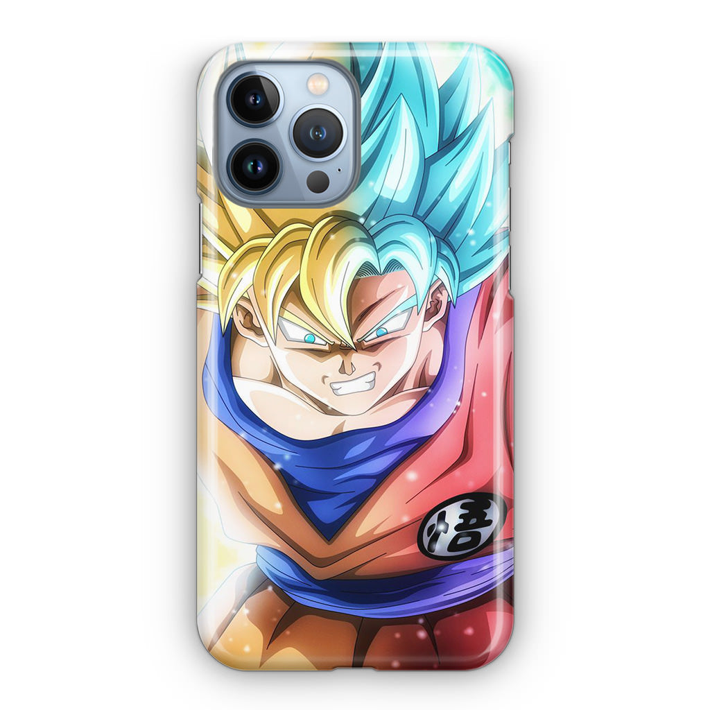 Goku SSJ 1 to SSJ Blue iPhone 13 Pro / 13 Pro Max Case