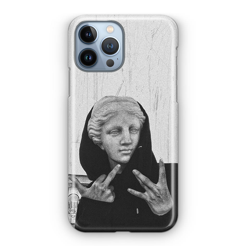 Greek Statue Wearing Hoodie iPhone 13 Pro / 13 Pro Max Case