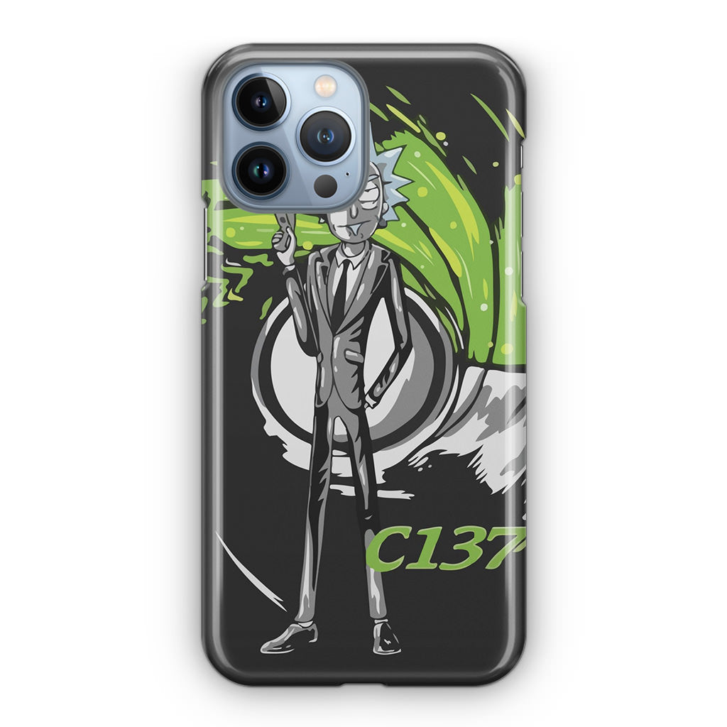 Rick Sanchez Agent C137 iPhone 13 Pro / 13 Pro Max Case