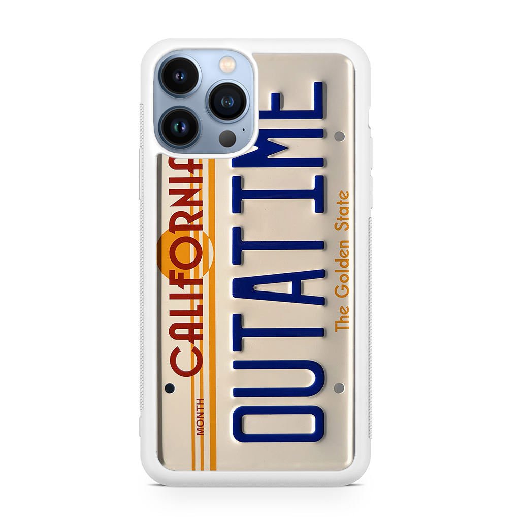 Back to the Future License Plate Outatime iPhone 13 Pro / 13 Pro Max Case