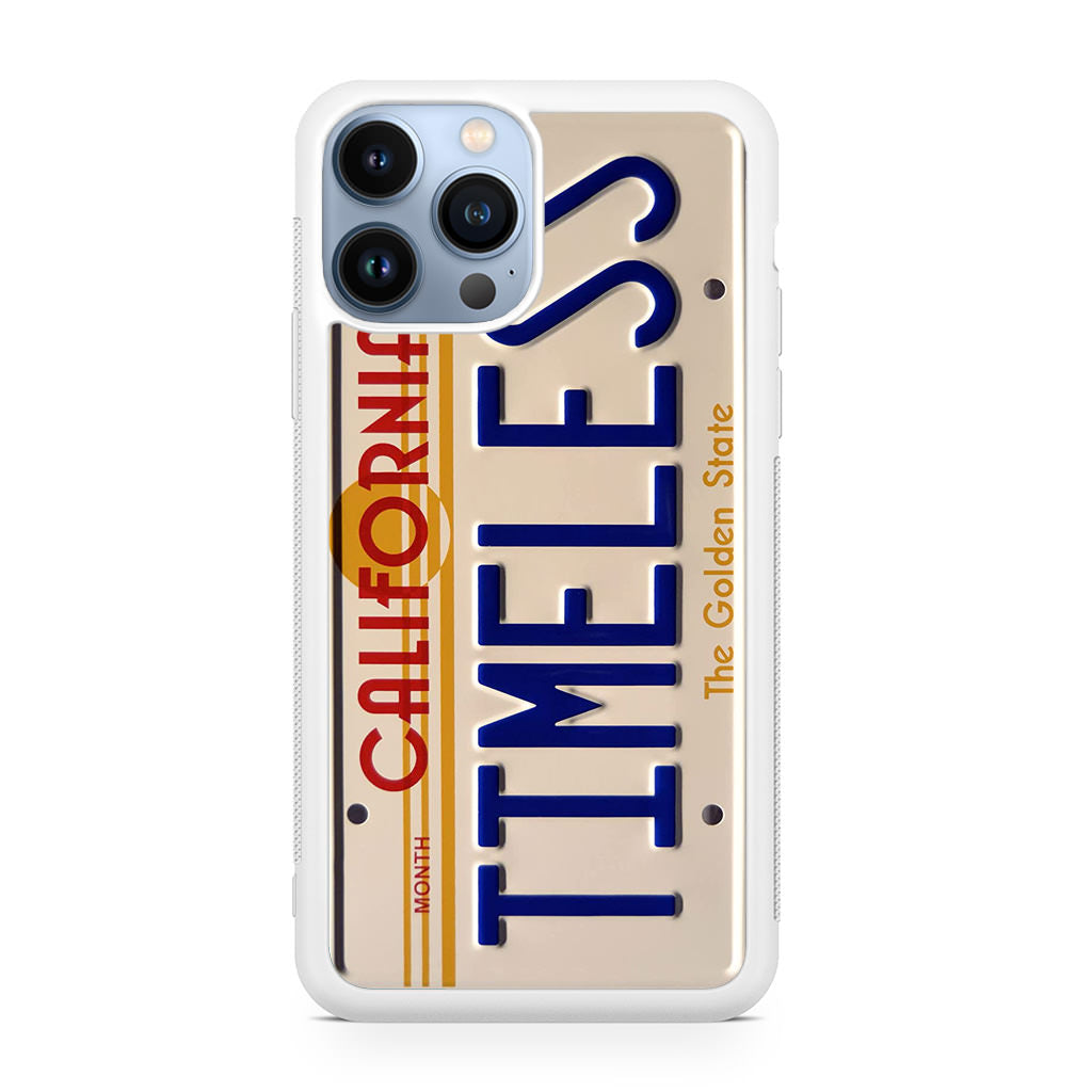 Back to the Future License Plate Timeless iPhone 13 Pro / 13 Pro Max Case