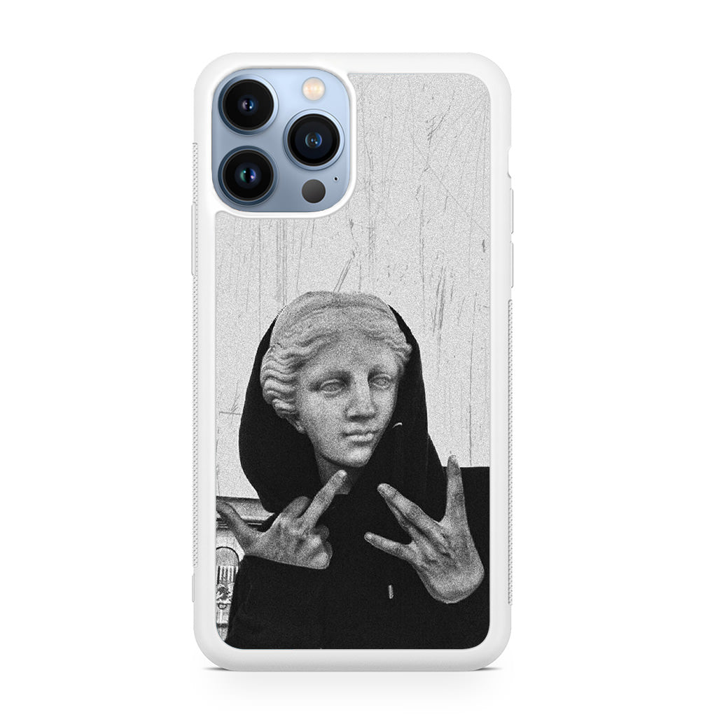 Greek Statue Wearing Hoodie iPhone 13 Pro / 13 Pro Max Case