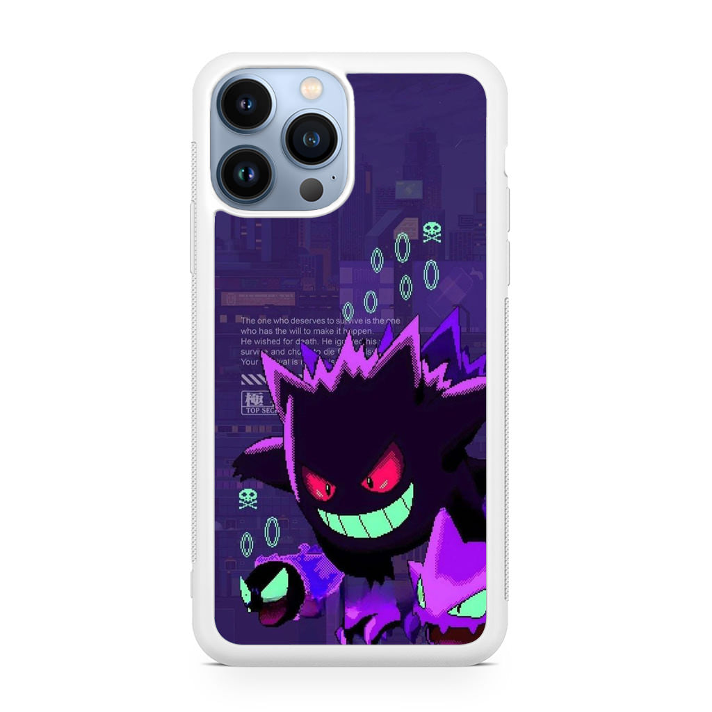 Gengar Pixel Art iPhone 13 Pro / 13 Pro Max Case