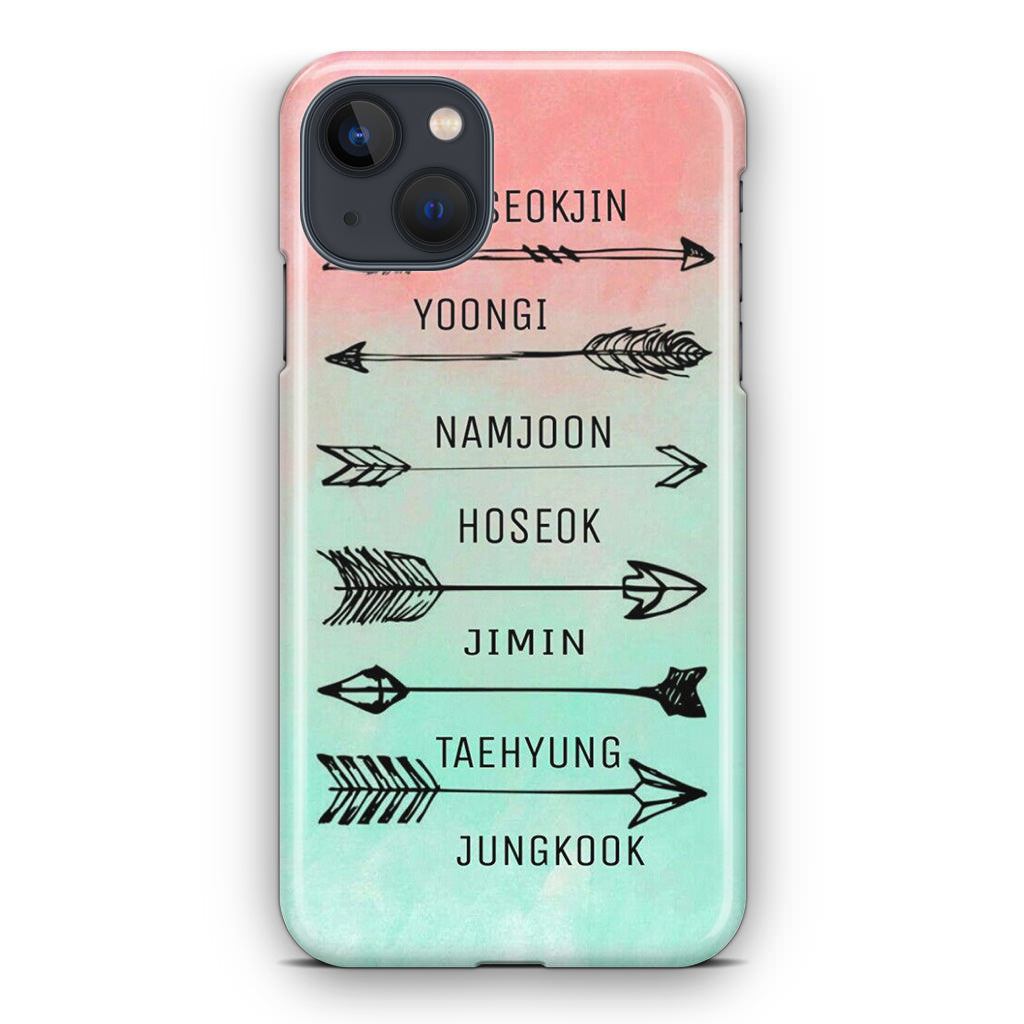 BTS Members Name iPhone 13 / 13 mini Case