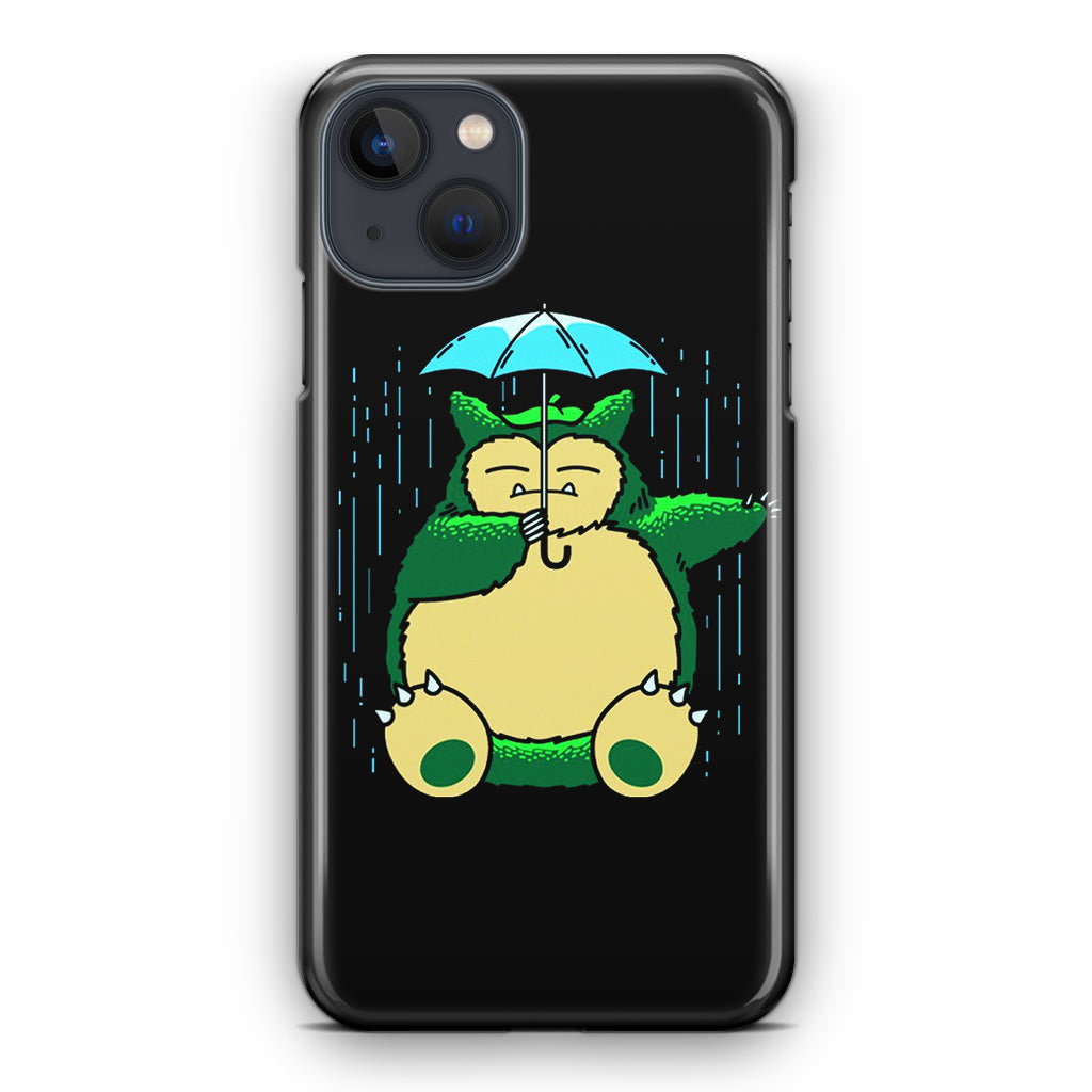 Cute Snorlax Umbrella iPhone 13 / 13 mini Case