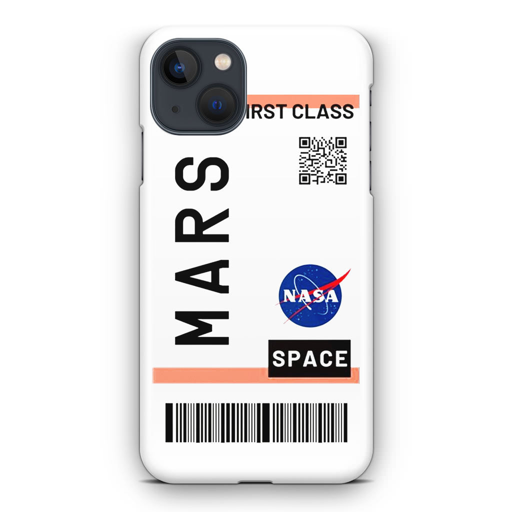 First Class Ticket To Mars iPhone 13 / 13 mini Case