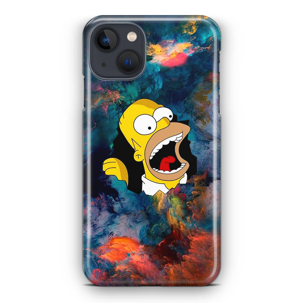 Homer Behind The Black Hole iPhone 13 / 13 mini Case