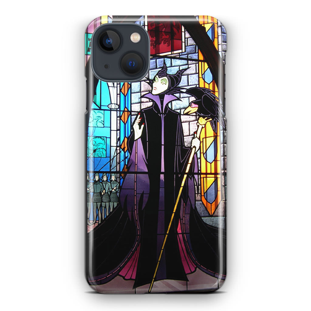 Maleficent Sleeping Beauty Glass Art iPhone 13 / 13 mini Case