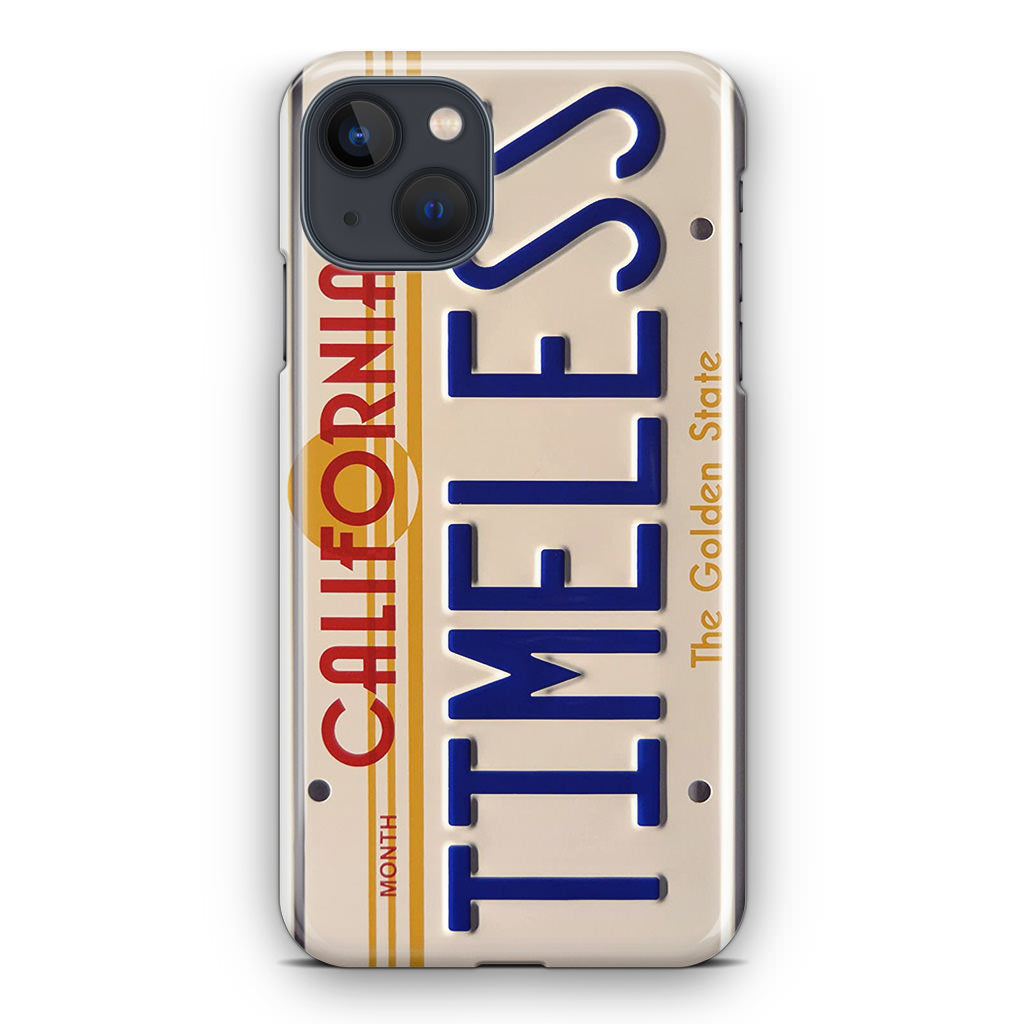 Back to the Future License Plate Timeless iPhone 13 / 13 mini Case