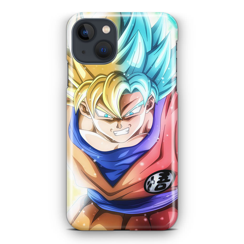 Goku SSJ 1 to SSJ Blue iPhone 13 / 13 mini Case