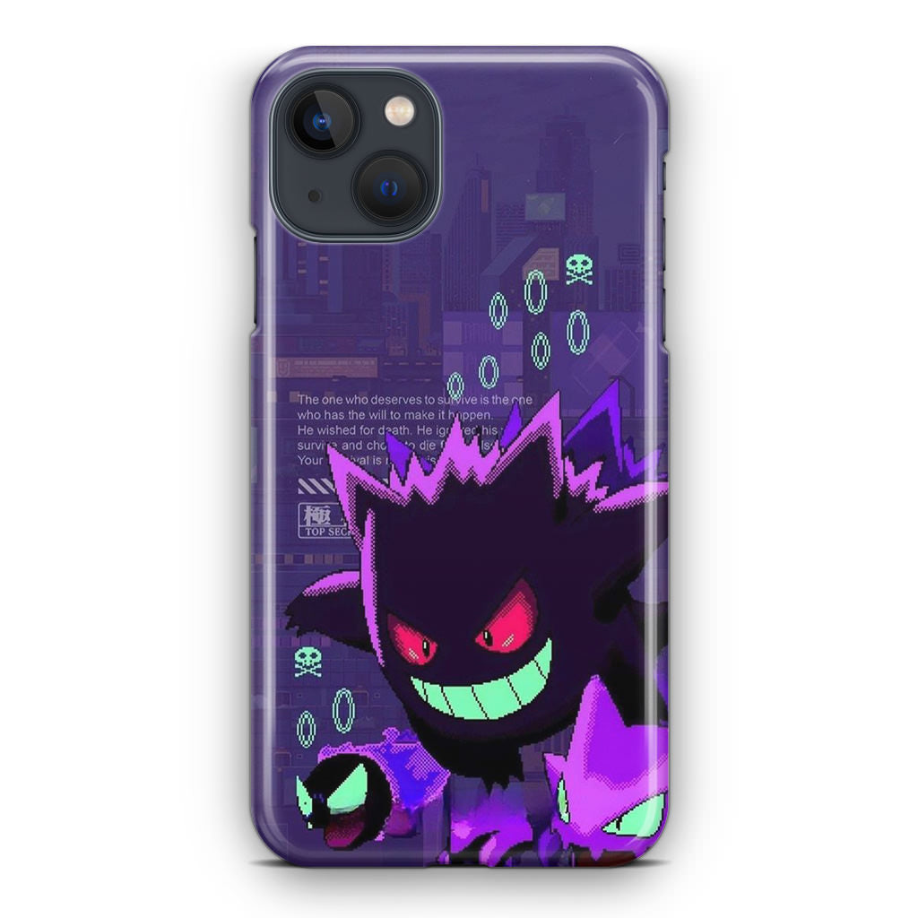 Gengar Pixel Art iPhone 13 13 mini Case