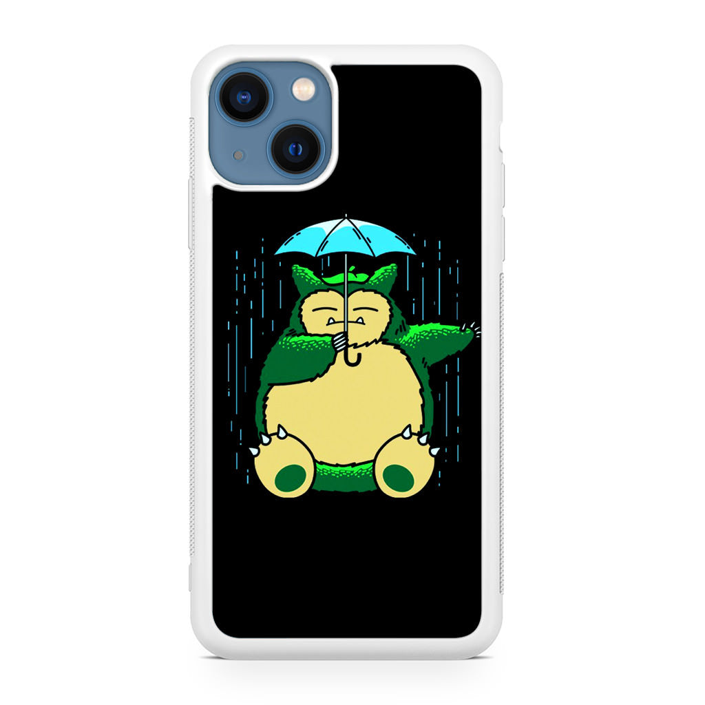 Cute Snorlax Umbrella iPhone 13 / 13 mini Case