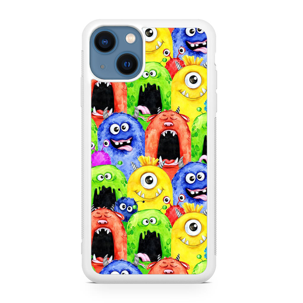 Monster Watercolor Art iPhone 13 / 13 mini Case