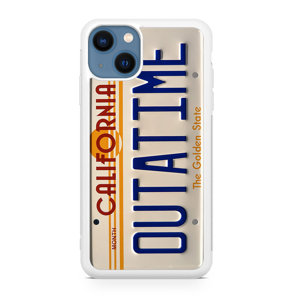 Back to the Future License Plate Outatime iPhone 13 / 13 mini Case