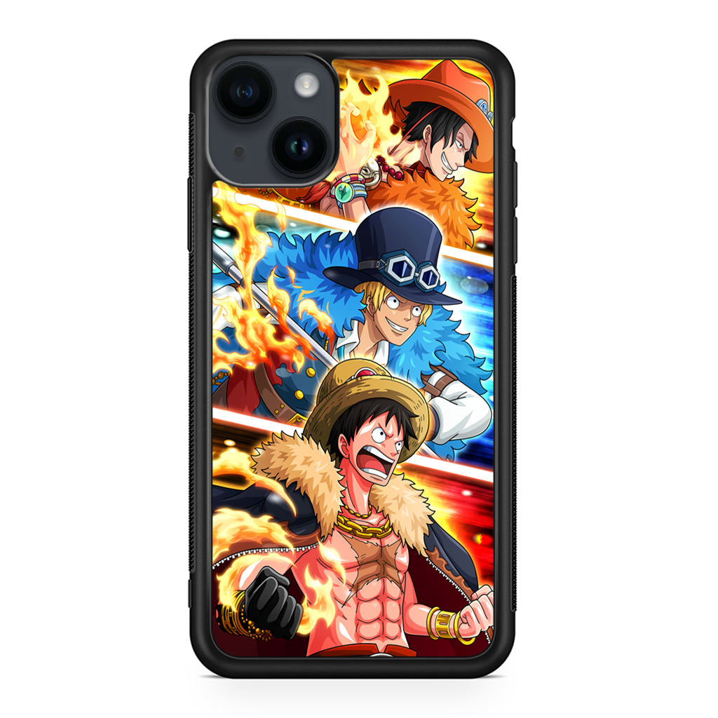 Ace Sabo Luffy iPhone 14 / 14 Plus Case