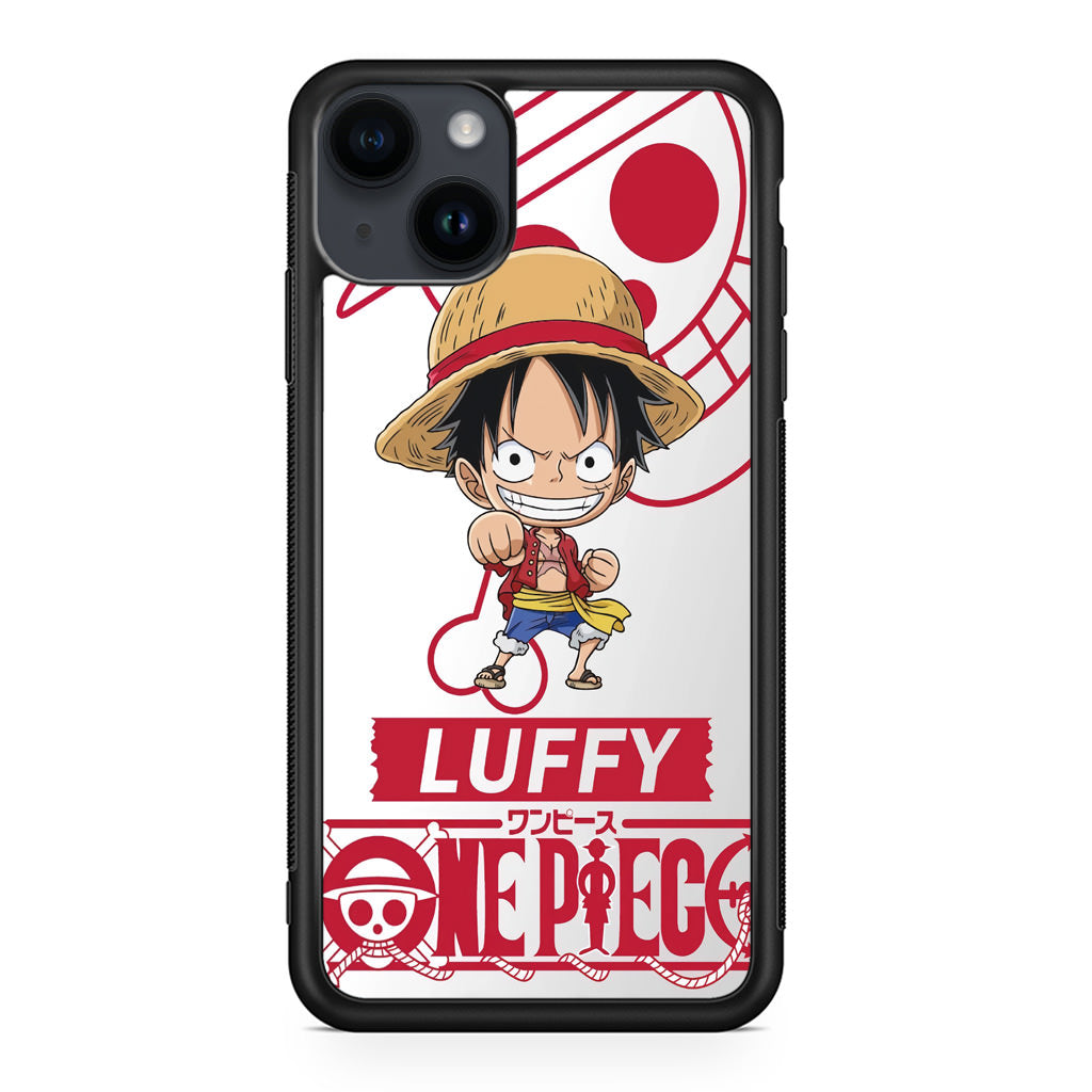 Chibi Luffy iPhone 14 / 14 Plus Case