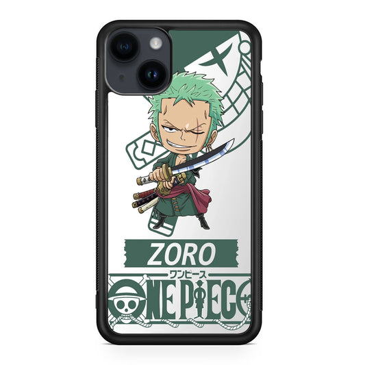 Chibi Zoro iPhone 14 / 14 Plus Case